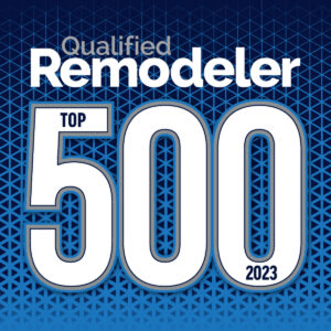 The badge for the 2023 Qualified Remodeler Top 500 Award.
