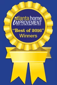 The badge for the Best of 2016 Atlanta Home Improvement Award from Best Self Magazine.