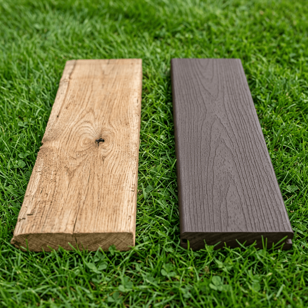 Modern texture versus real timber