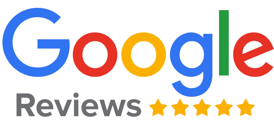 The Google logo for five-star reviews.