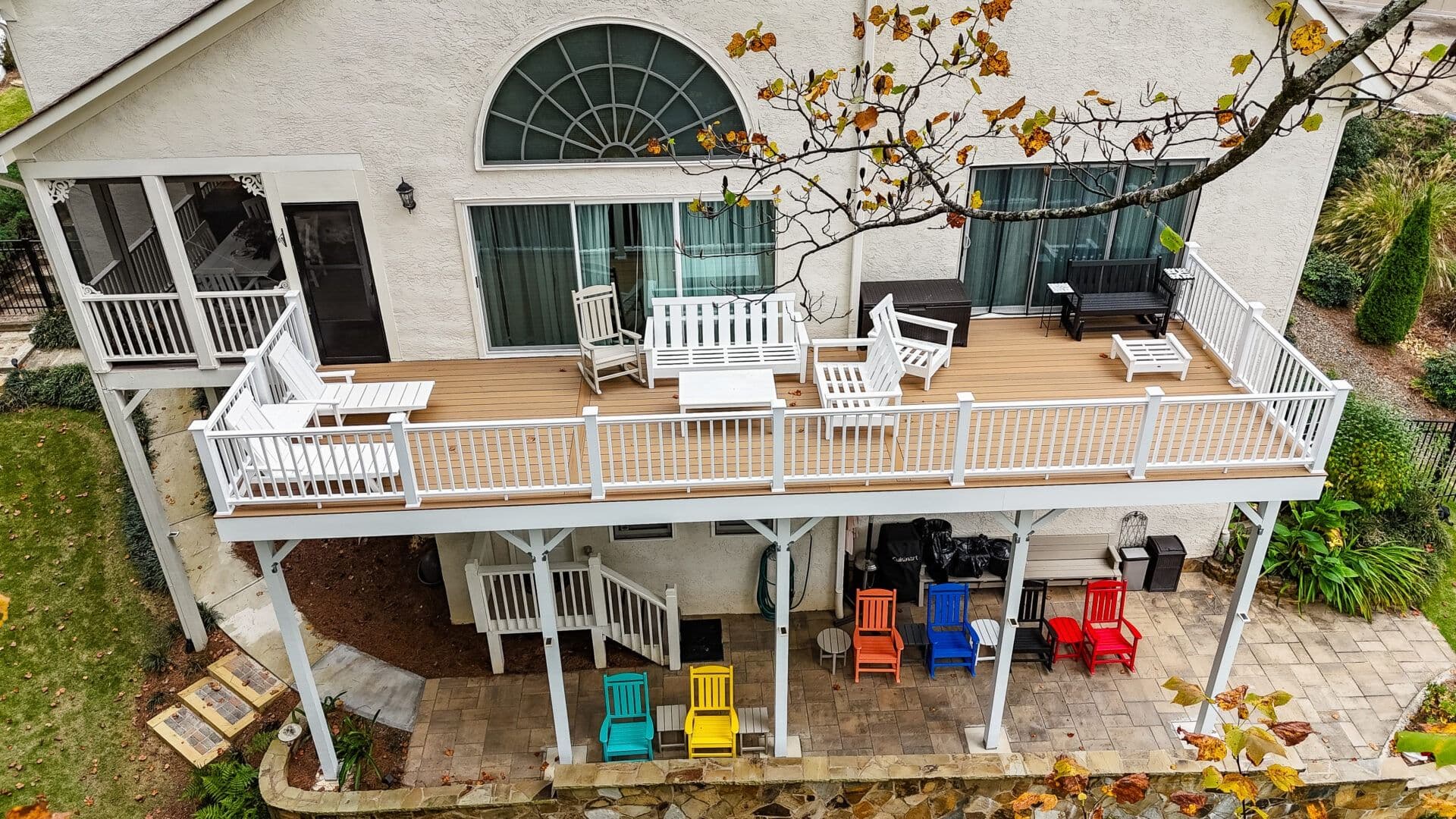 An outdoor deck by Outback Deck.