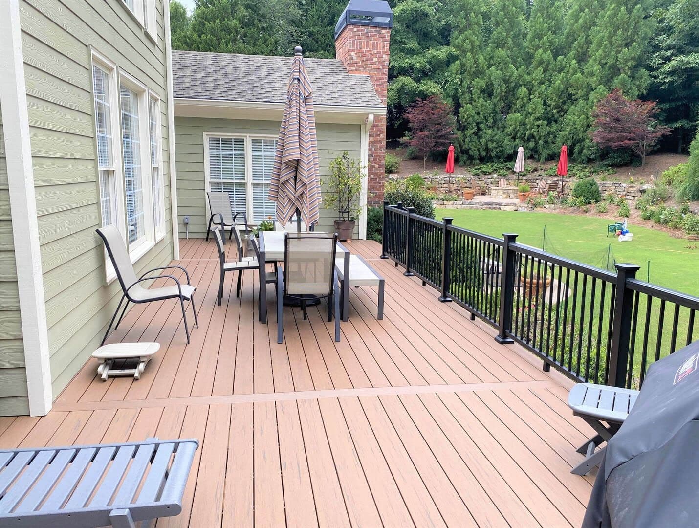 An outdoor deck by Outback Deck.