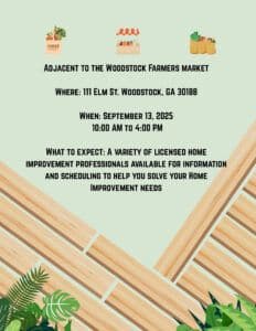 The Woodstock Home Show Flyer 2025